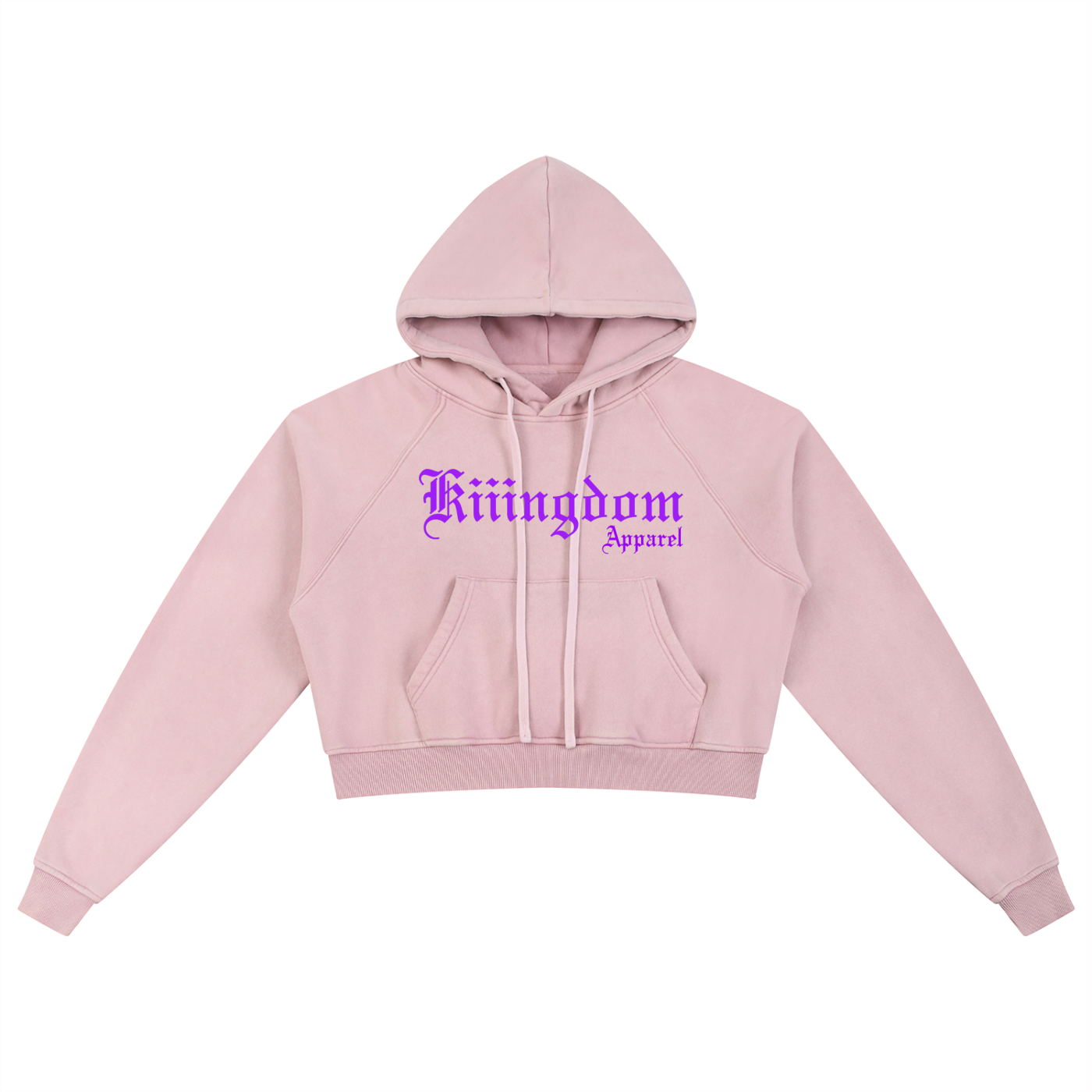Snow Washed Cropped Hoodie