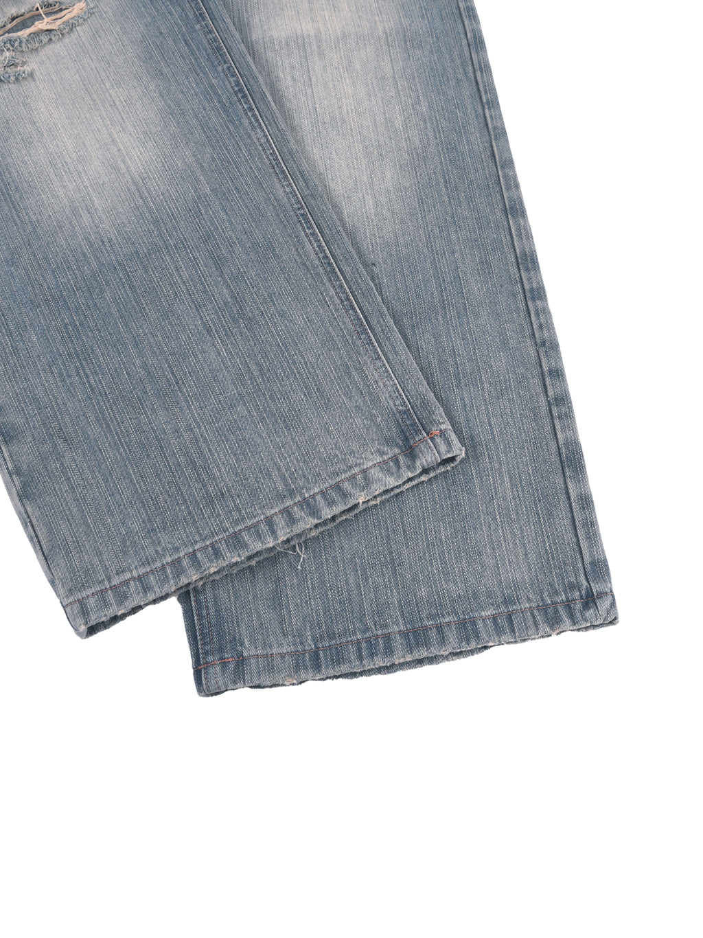 Kiiingdom Vintage Wash Distressed Denim Jeans